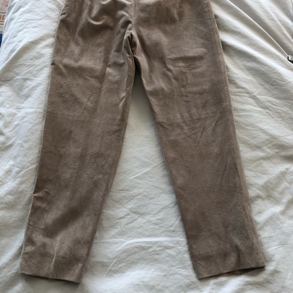GORGEOUS Vintage Christian Dior suede trouser pants high rise - Picture 11 of 16